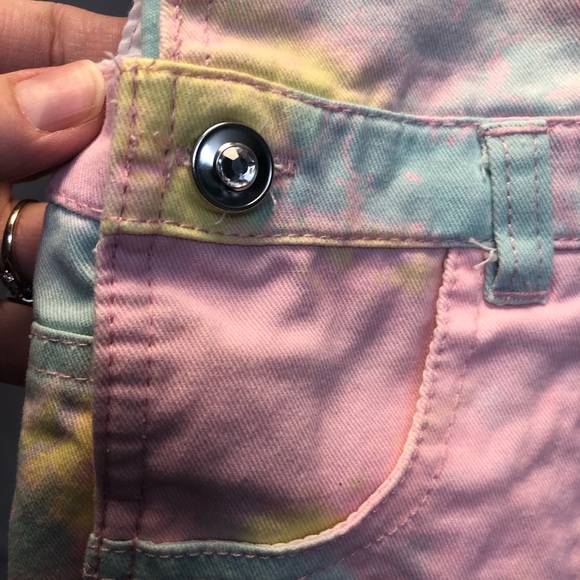 Little Lass 2 piece set unicorn overall outfit, size 6 - Picture 4 of 11